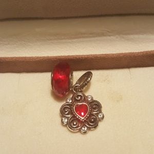 Pandora Ruby circle and 1 Brighton charm.